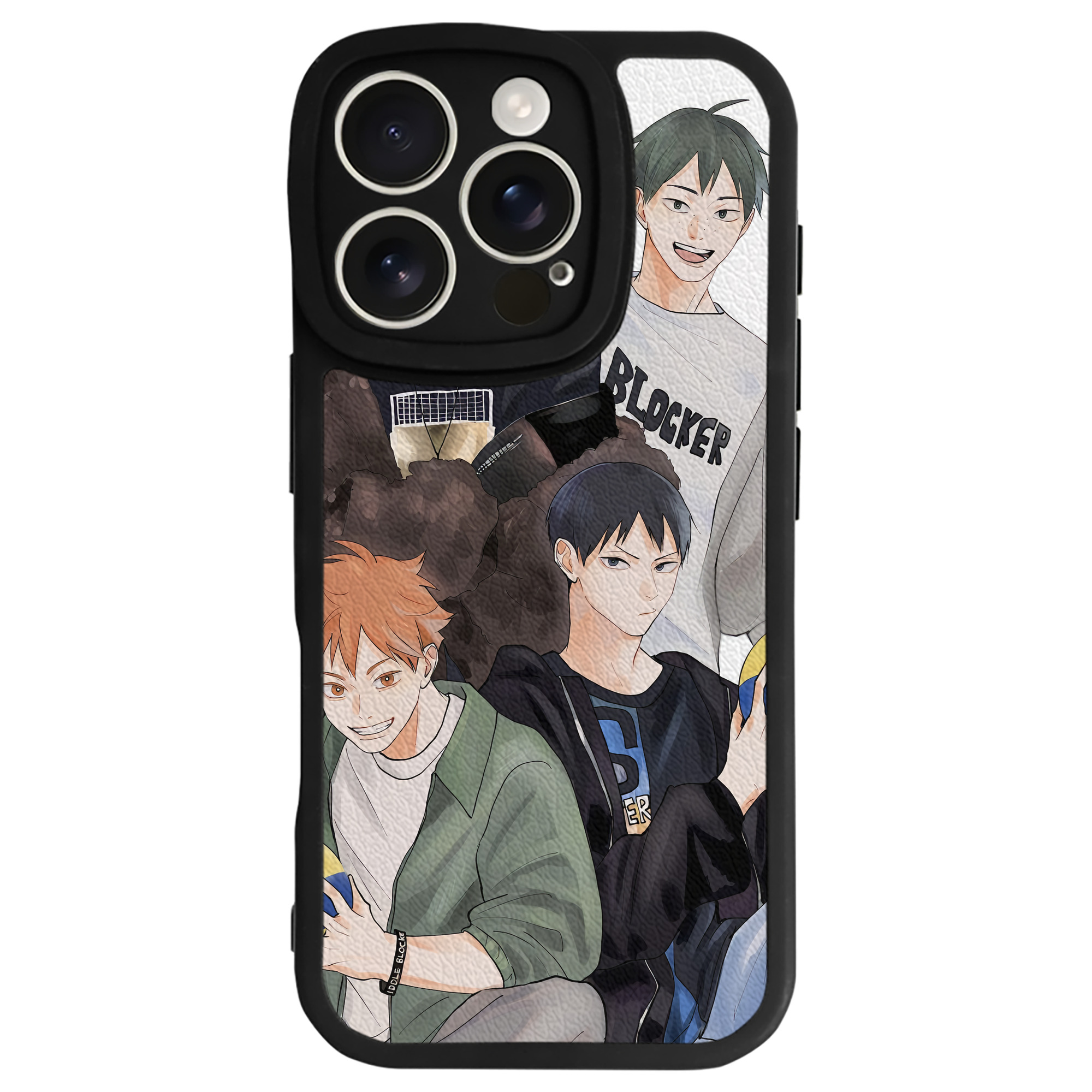 （画像用） ハイキュー!! Haikyu!! 【iPhone 16シリーズ対応】シリコンスマホケース（レザー調） 材質：シリコン